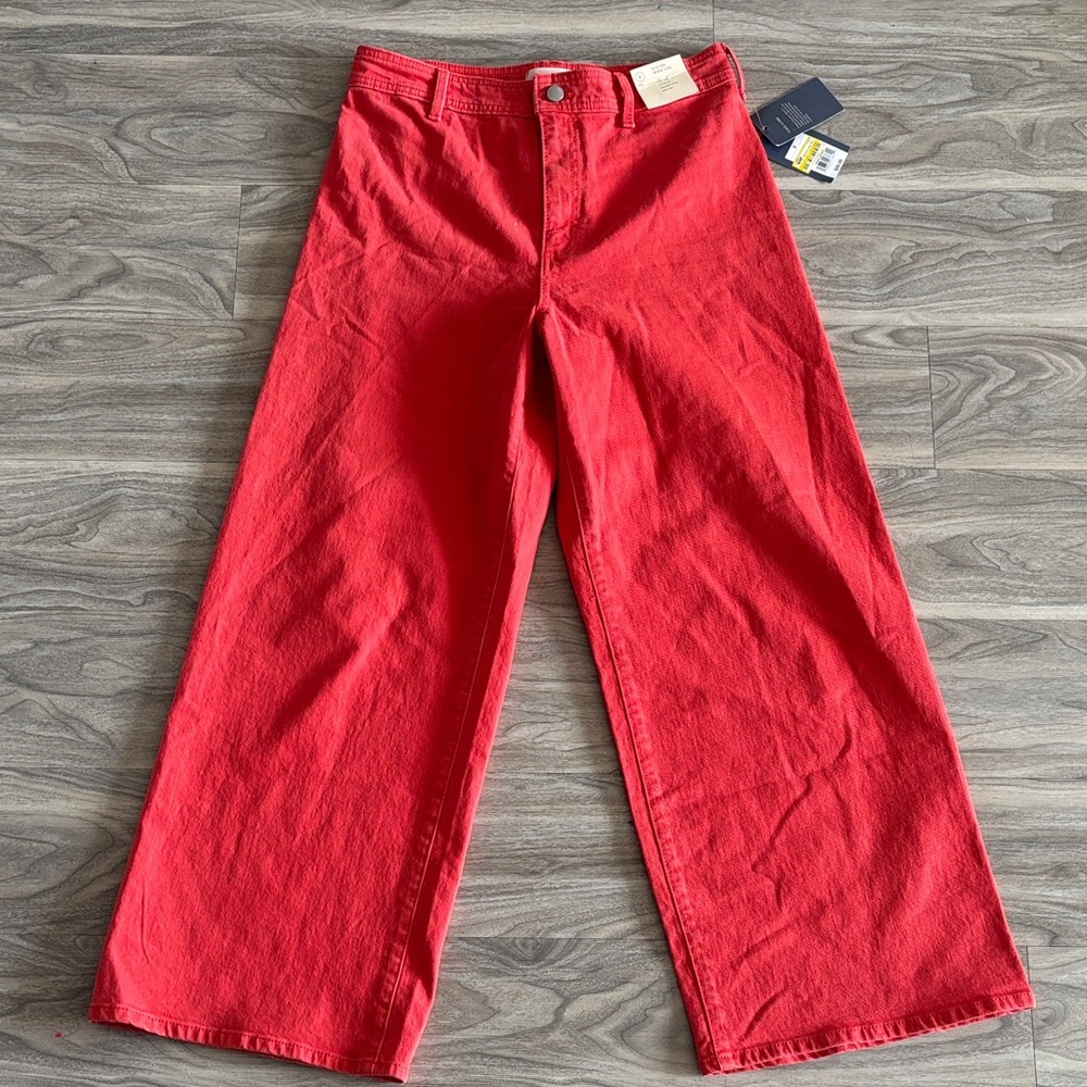 Universal Thread Red Wide Leg Sailor Jeans NWT